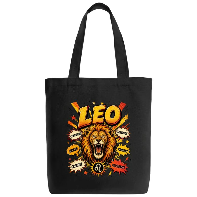 Leo Comic Zodiac Sign Tote Bag product image