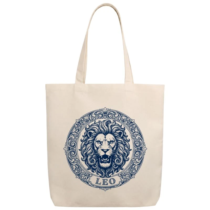 Leo Vintage Zodiac Sign Tote Bag