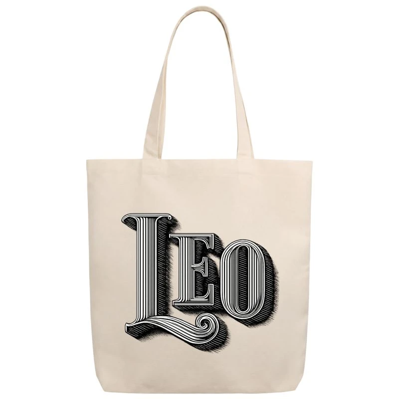 Leo Word Art Zodiac Sign Tote Bag