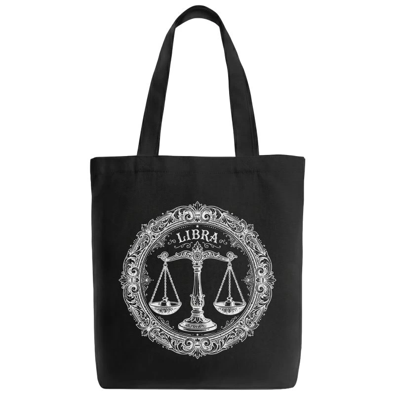 Libra Vintage Zodiac Sign Tote Bag