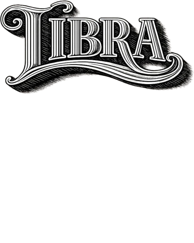 Libra Word Art Zodiac Sign
