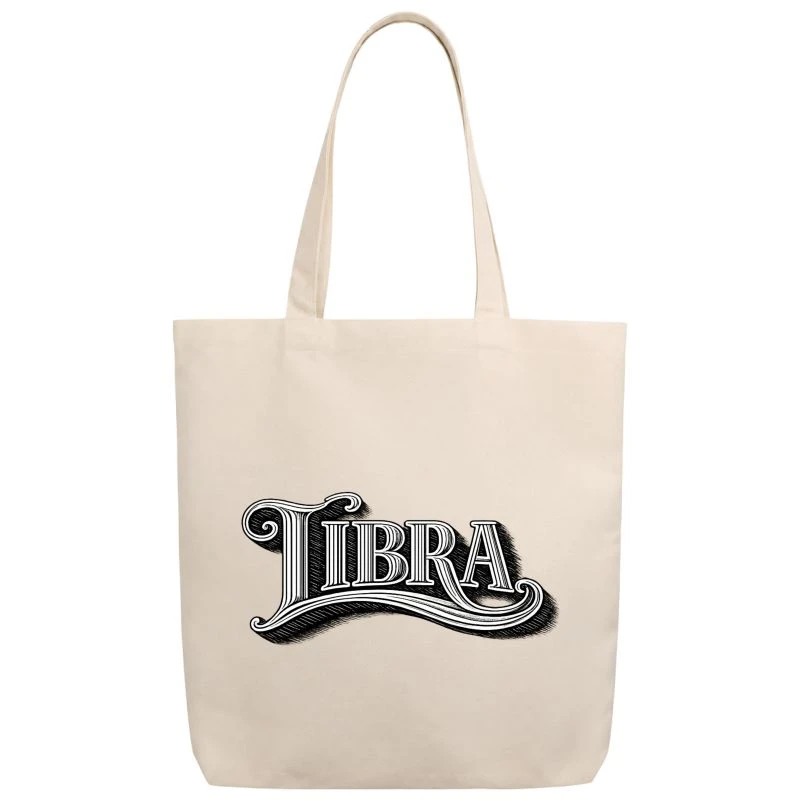 Libra Word Art Zodiac Sign Tote Bag product image