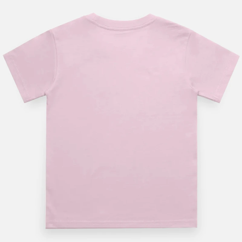 Light Baby Pink Plain Kids Round Neck T-shirt product image