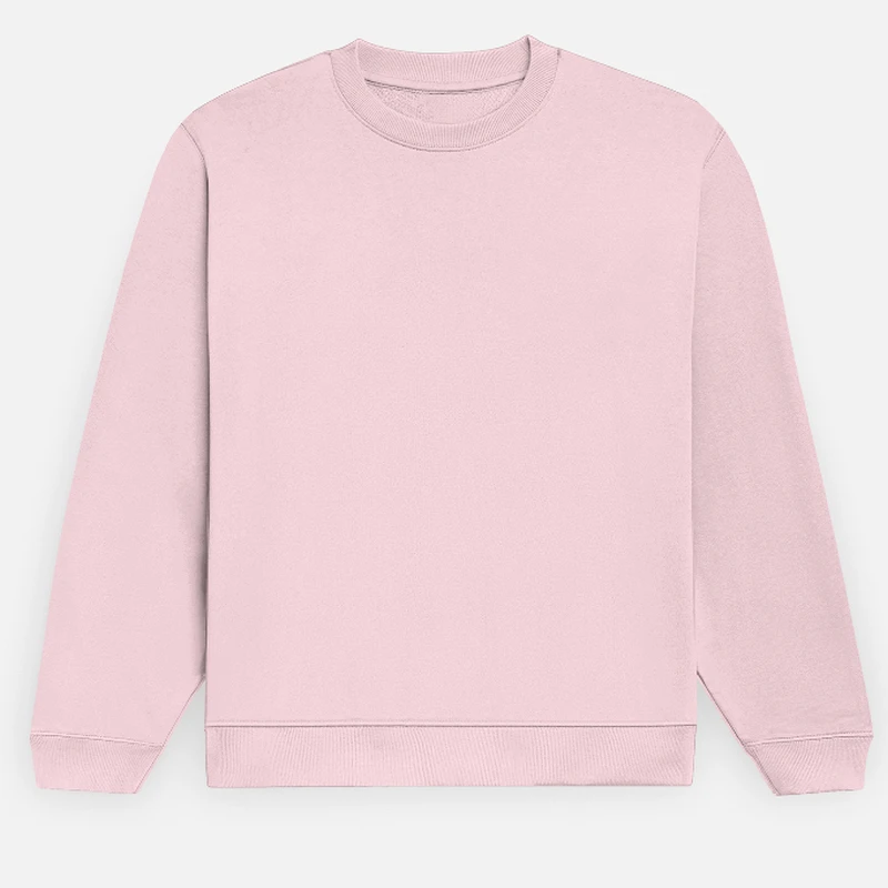 Light Baby Pink Plain Sweatshirt - Unisex
