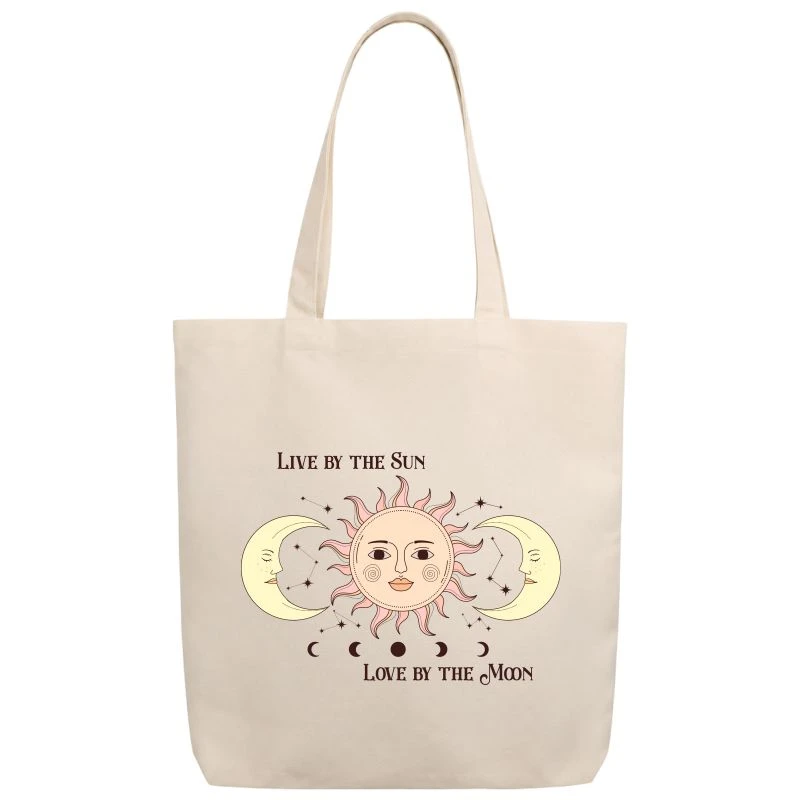 Live By The Sun Love By The Moon Tote Bag