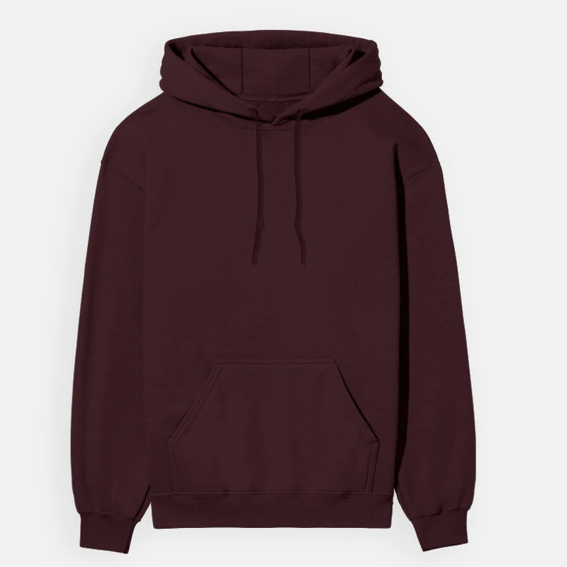 Maroon Plain Hoodie - Unisex