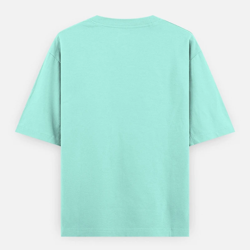 Mint Plain Oversized Round Neck T-Shirt product image