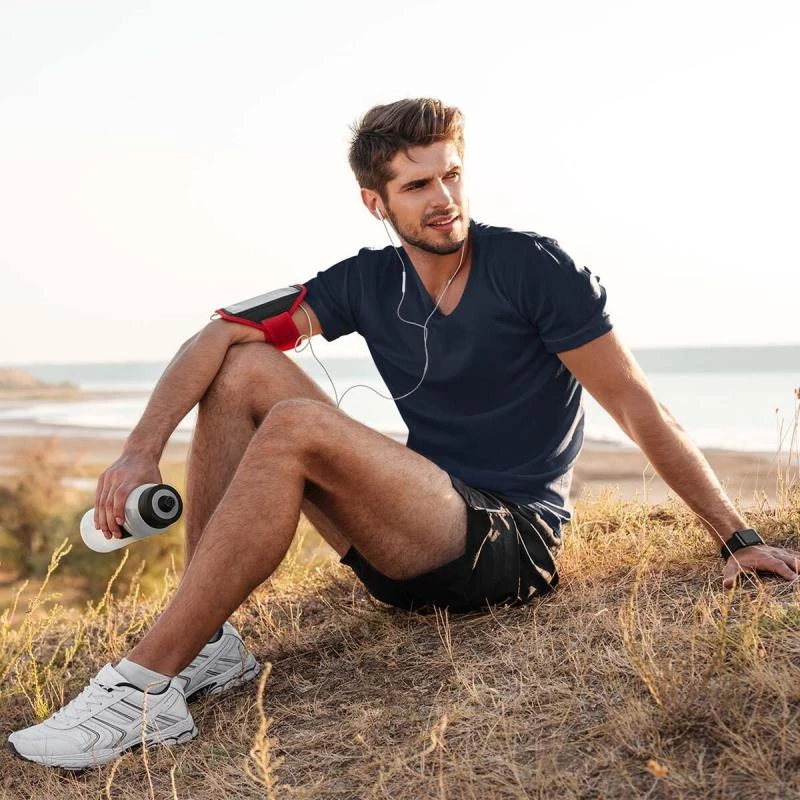 Navy Blue Plain Sports Dry Fit Round Neck T-shirt - Unisex product image