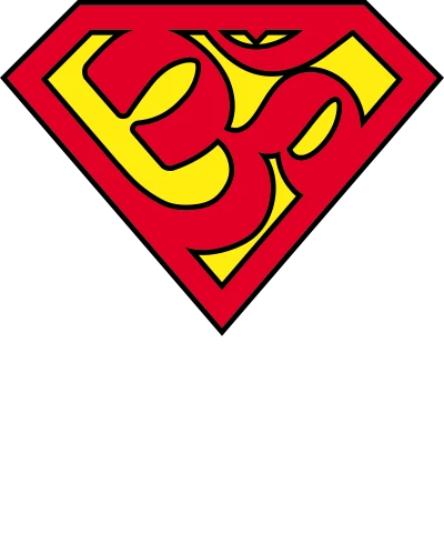 Om Superman India Patriotic Slogan