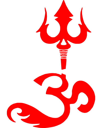 Om Thrishul Hindu Slogan