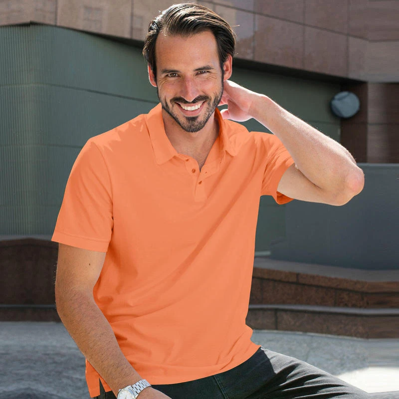 Peach Plain Collar Polo T-shirt - 100% Cotton Unisex - 230 GSM product image