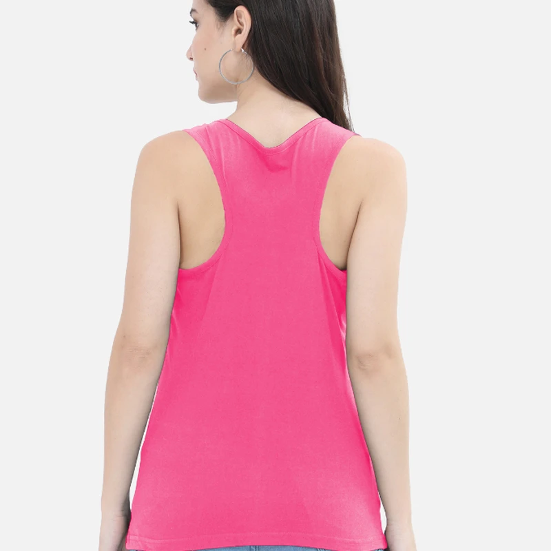 Pink Plain Women Tank Top product image