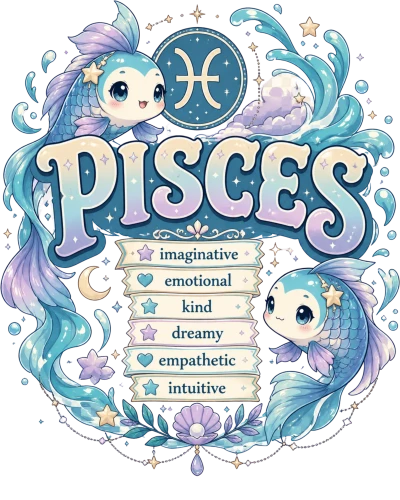Pisces Anime Zodiac Sign