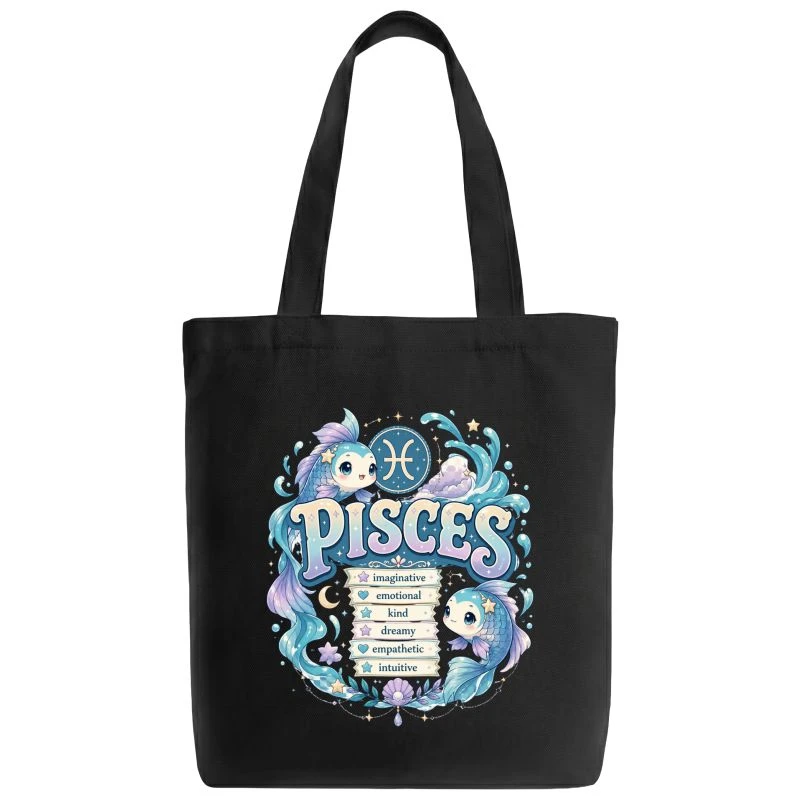 Pisces Anime Zodiac Sign Tote Bag product image