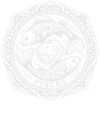 Pisces Vintage Zodiac Sign