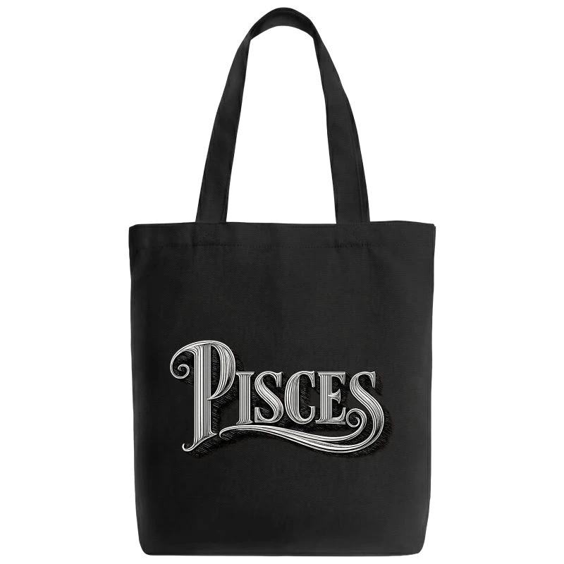 Pisces Word Art Zodiac Sign Tote Bag product image