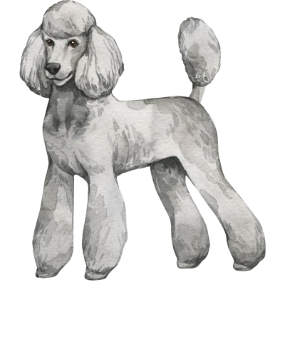 Poodle Standard Dog Printed