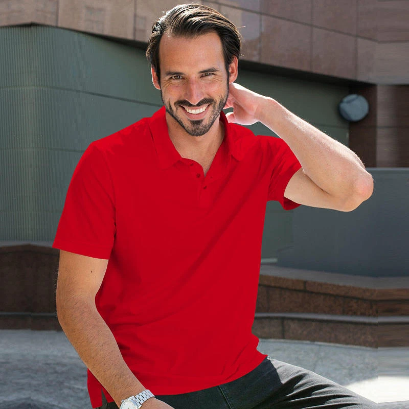 Red Plain Collar Polo T-shirt - 100% Cotton Unisex - 230 GSM product image