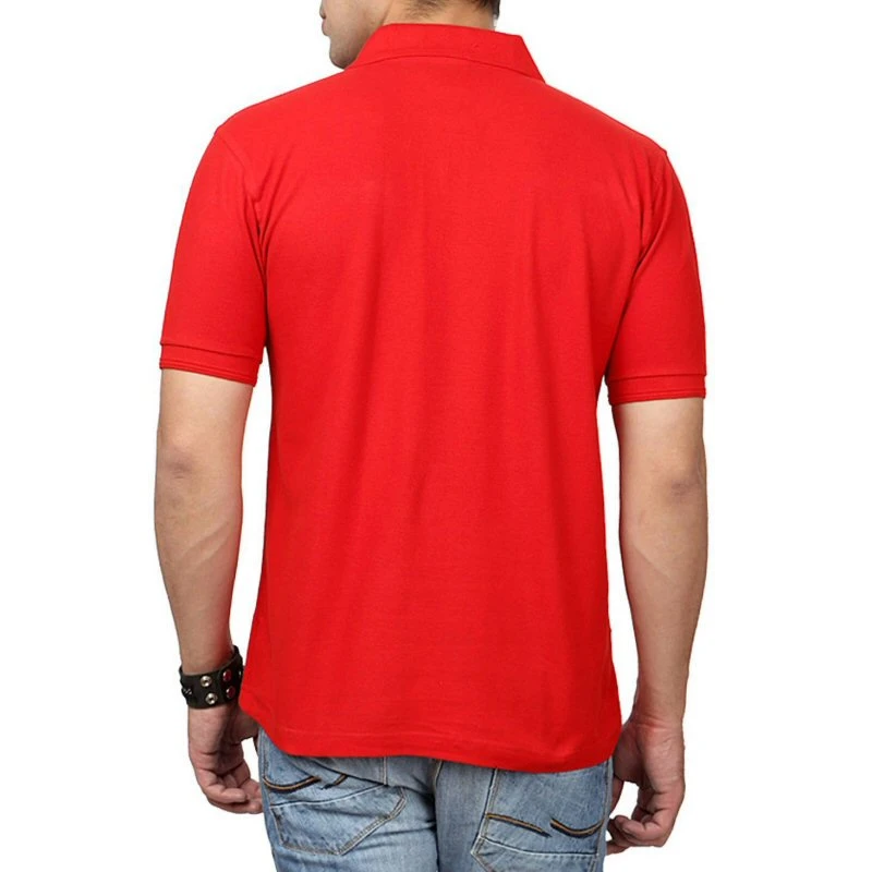 Red Plain Collar Polo T-shirt - 100% Cotton Unisex - 280 GSM product image
