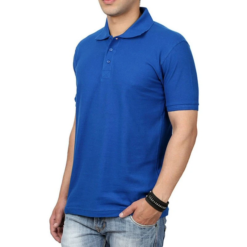 Royal Blue Plain Collar Polo T-shirt - 100% Cotton Unisex - 200 GSM product image