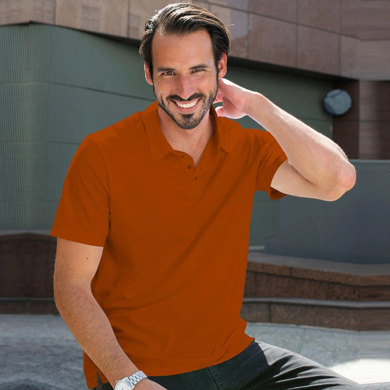 Rust Plain Collar Polo T-shirt - 100% Cotton Unisex - 230 GSM product image