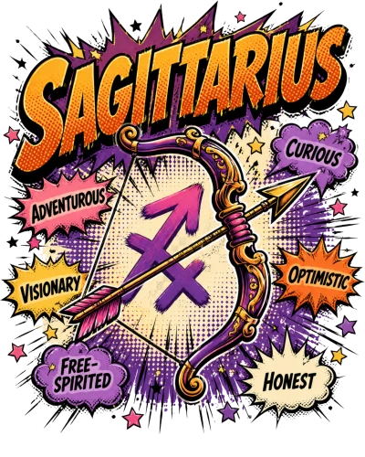 Sagittarius Comic Zodiac Sign