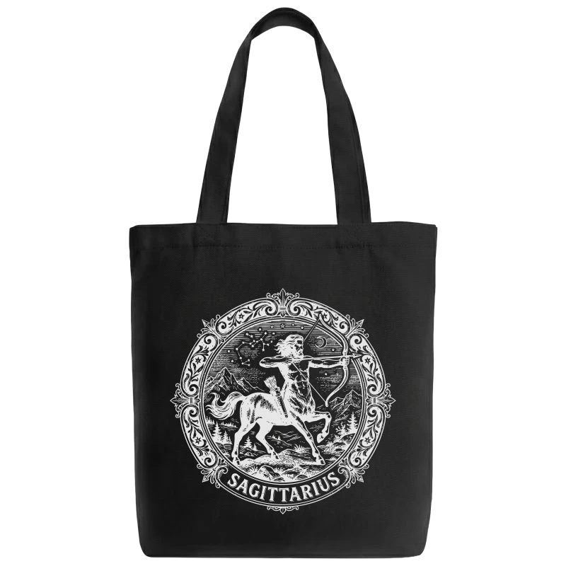 Sagittarius Vintage Zodiac Sign Tote Bag