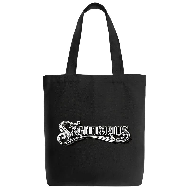 Sagittarius Word Art Zodiac Sign Tote Bag