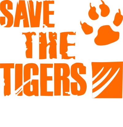 Save The Tiger Symbol Slogan