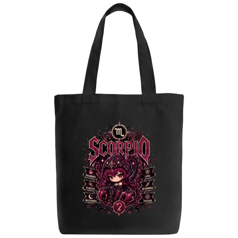 Scorpio Anime Zodiac Sign Tote Bag product image