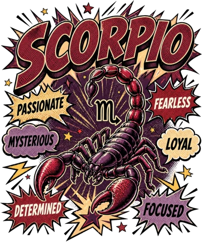 Scorpio Comic Zodiac Sign