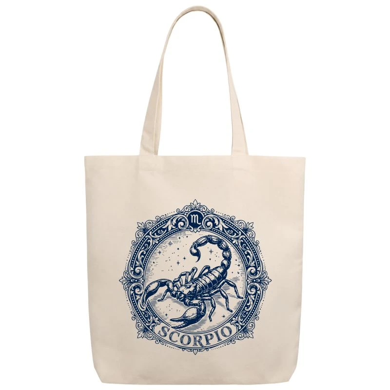 Scorpio Vintage Zodiac Sign Tote Bag