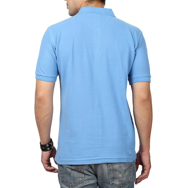 Sky Blue Plain Collar Polo T-shirt - 100% Cotton Unisex - 200 GSM product image