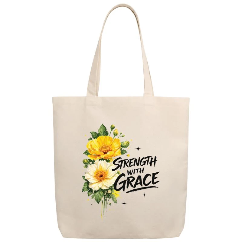 Strength With Grace Tote Bag