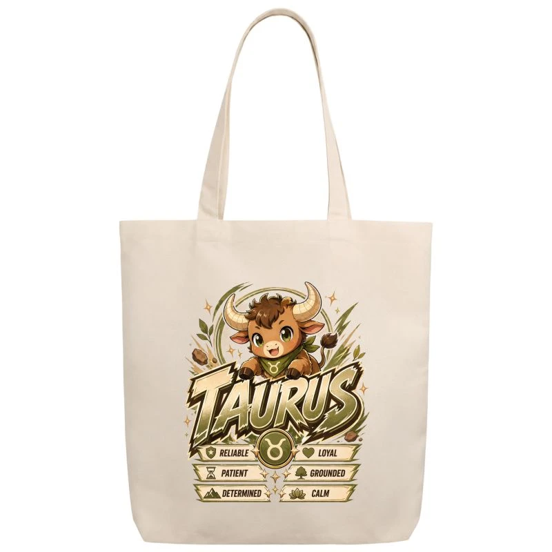 Taurus Anime Zodiac Sign Tote Bag product image