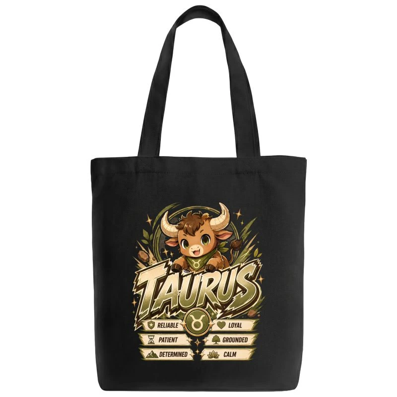 Taurus Anime Zodiac Sign Tote Bag