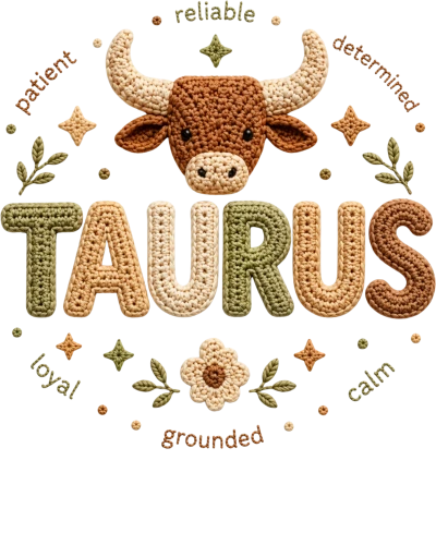 Taurus Crochet Zodiac Sign