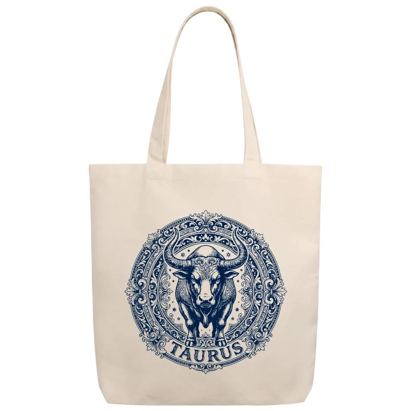 Taurus Vintage Zodiac Sign Tote Bag product image