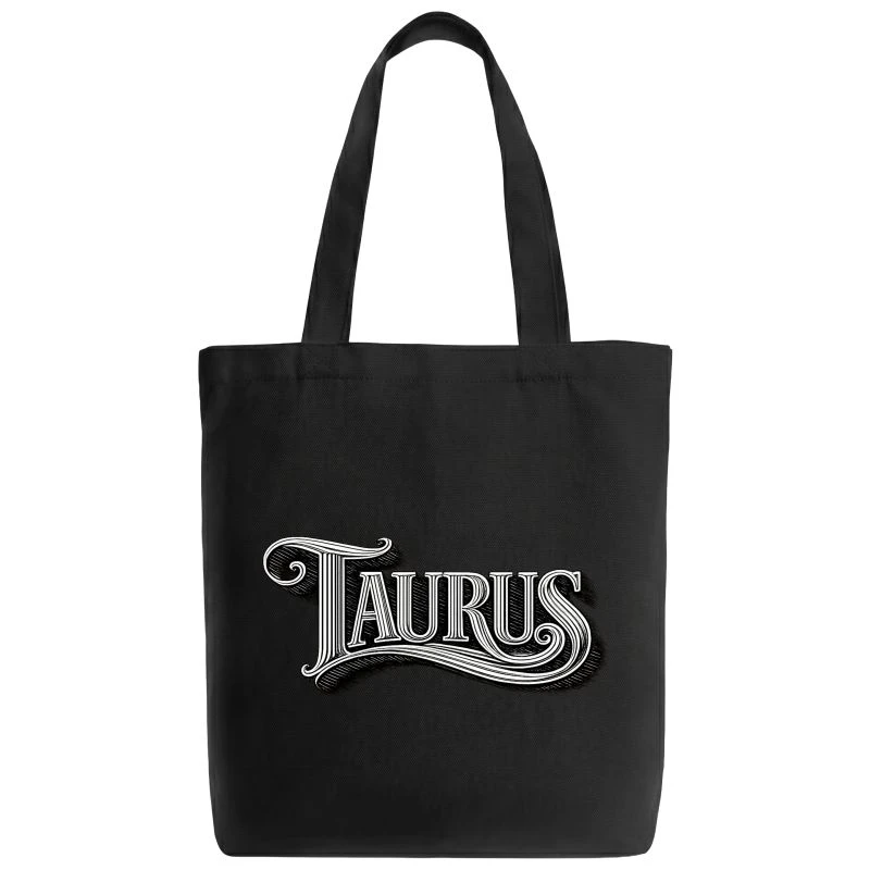 Taurus Word Art Zodiac Sign Tote Bag