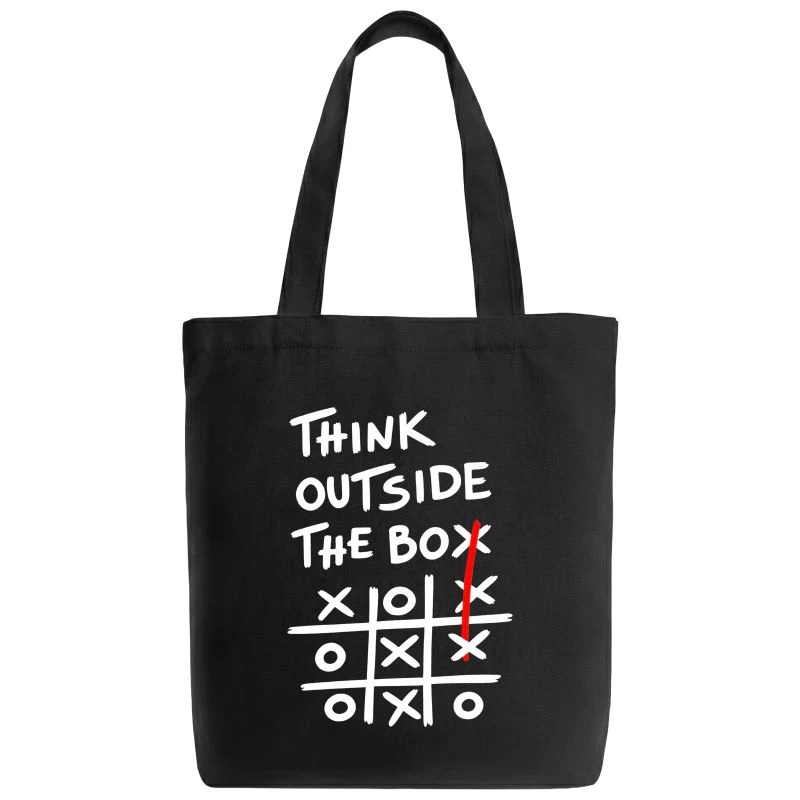 Think Outside The Box Tic Tac Toe Tote Bag