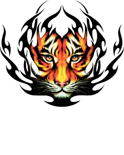 Tiger Face Symbol Slogan