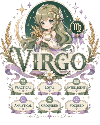 Virgo Anime Zodiac Sign