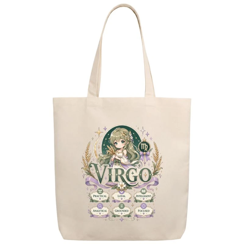 Virgo Anime Zodiac Sign Tote Bag