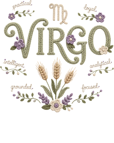 Virgo Crochet Zodiac Sign