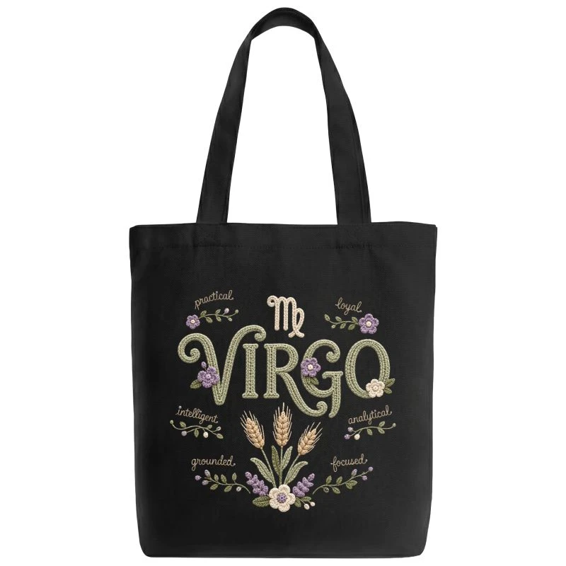 Virgo Crochet Zodiac Sign Tote Bag product image