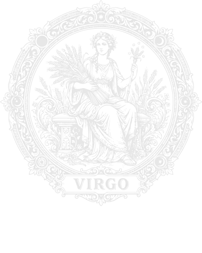 Virgo Vintage Zodiac Sign