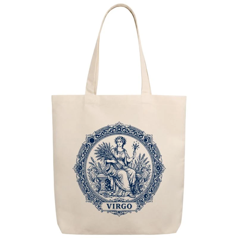 Virgo Vintage Zodiac Sign Tote Bag