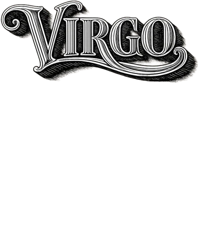 Virgo Word Art Zodiac Sign