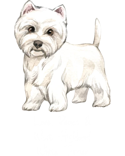 West Highland White Terrier Dog Printed
