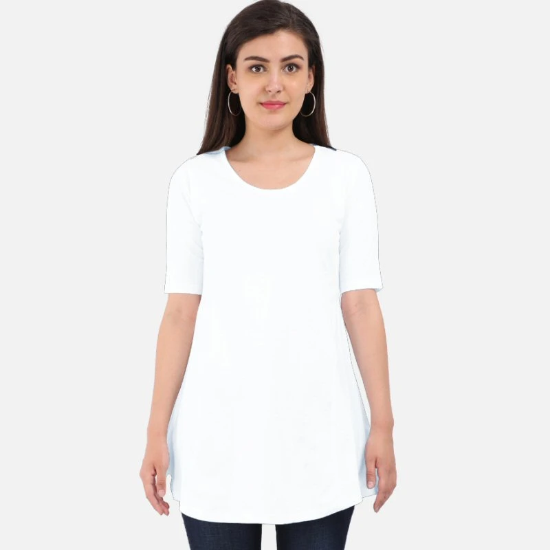 White Plain Women Maternity Dress